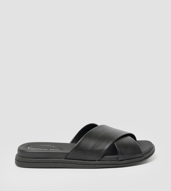 ANIKET Criss-Cross Strap Flat Sandals