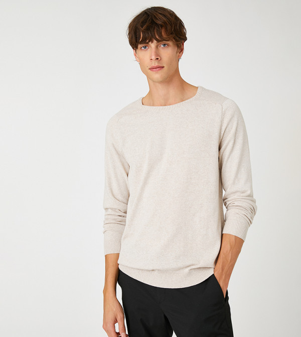 Knitted Raglan Sleeves Sweater