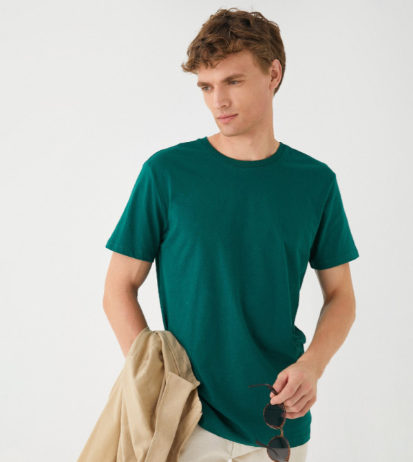 Solid Short Sleeves Casual T-Shirt