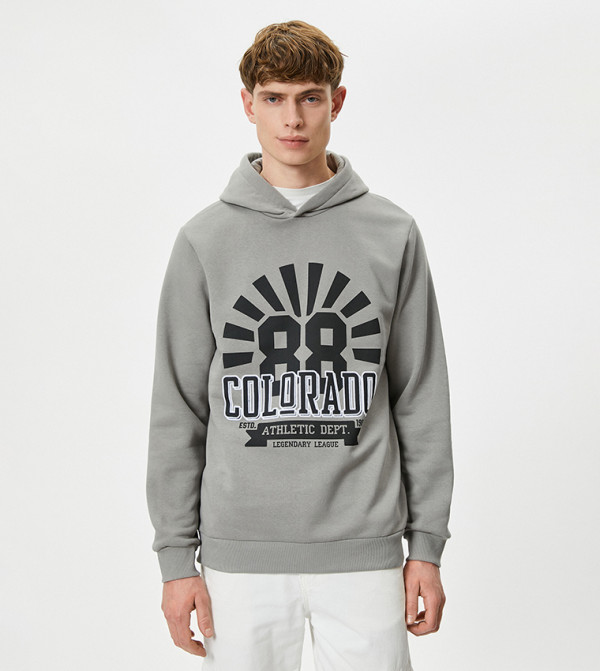 Printed Long Sleeves Hoodie