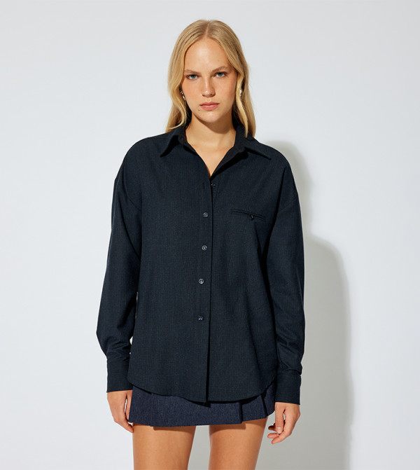 Solid Long Sleeves Shirt