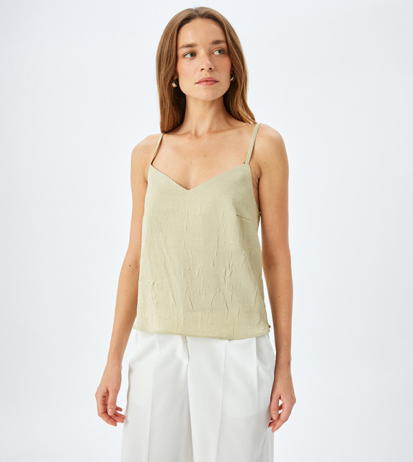 Solid Strappy Top