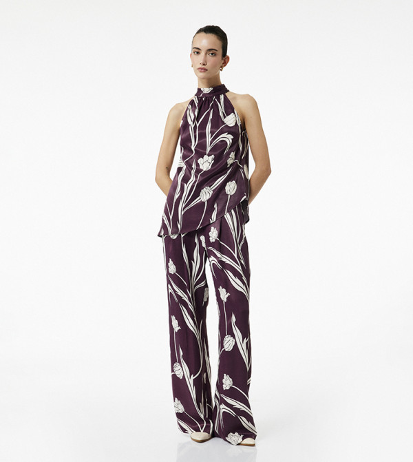 Printed Halterneck Top