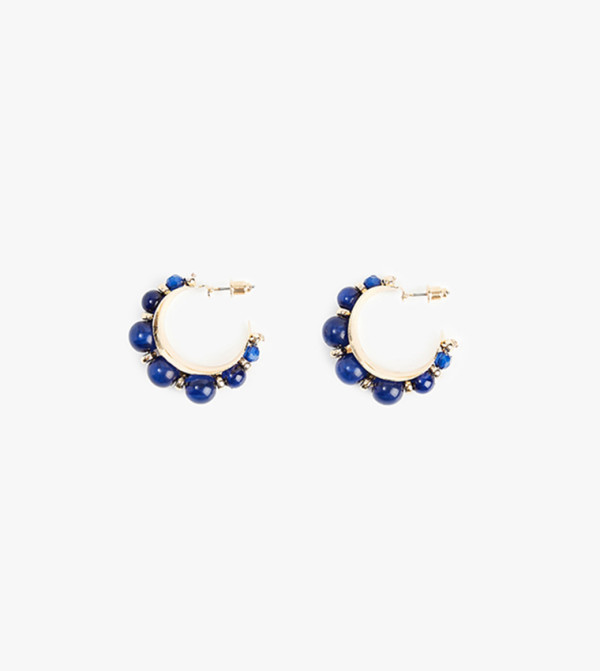 Beaded Hoop Earrings