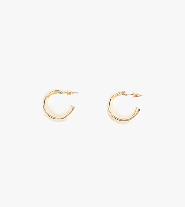 Gold-Tone Hoop Earrings
