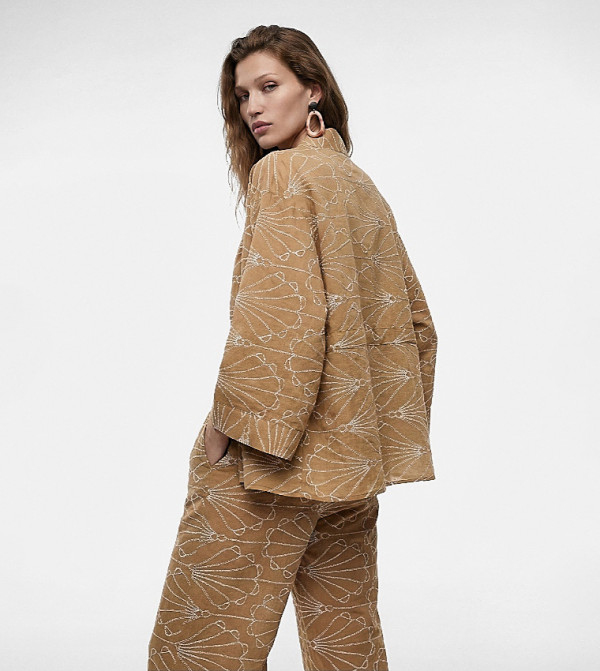 Embroidered Long Sleeves Kimono