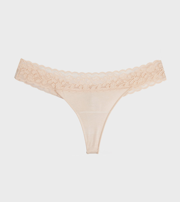 Lace Waistband Thong