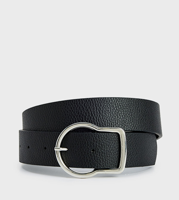 Textured Buckle Belt