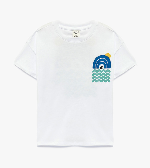 Graphic Print Crew Neck T-Shirt