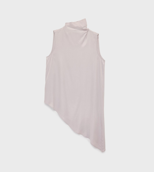 Sleeveless Satin Top