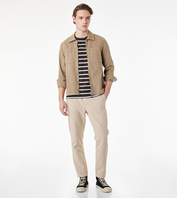 Solid Regular Fit Trousers