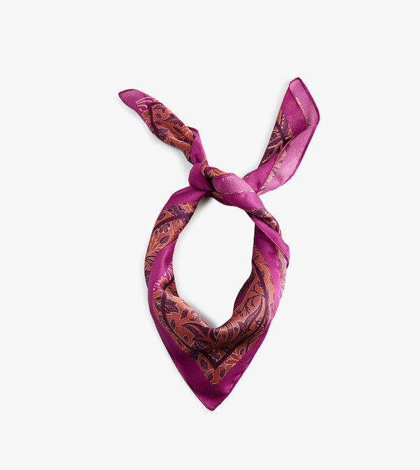 Floral Print Square Neckerchief