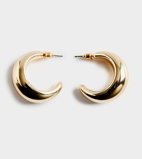 Gold-Tone Hoop Earrings