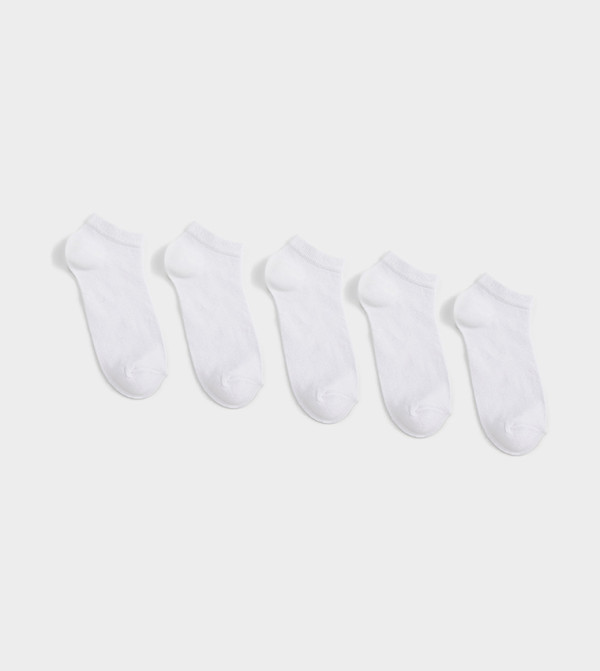 Pack of 5 Solid Ankle Length Socks