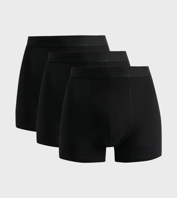 3-Pack Solid Trunks