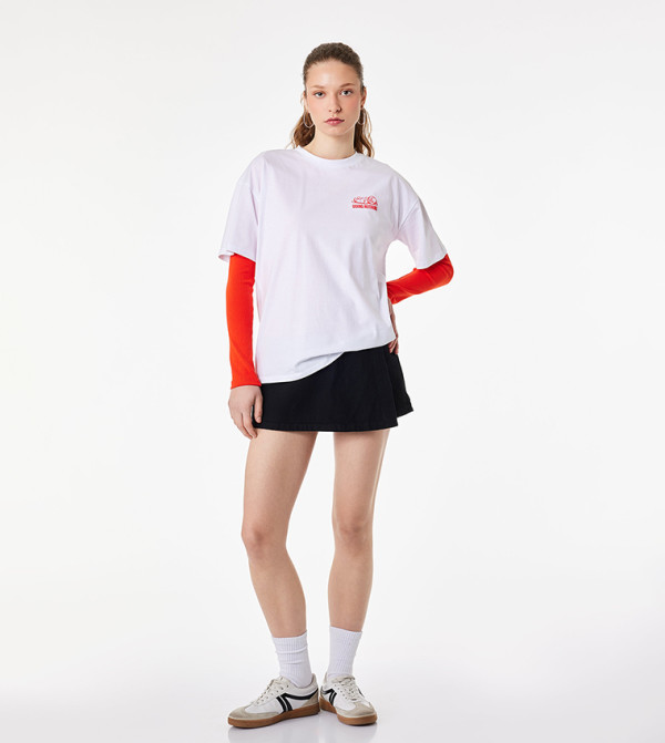 Graphic Crew Neck Oversized T-Shirt