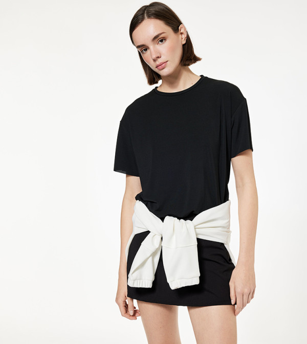 Solid Crew Neck T-Shirt