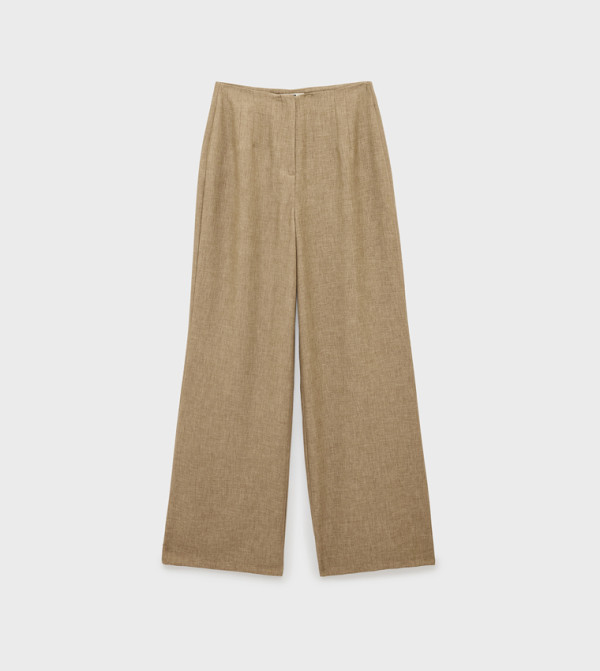 Textured Loose Fit Trousers