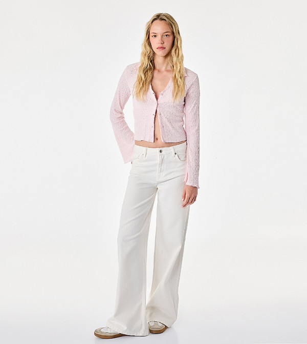 Textured Long Sleeves Shirt