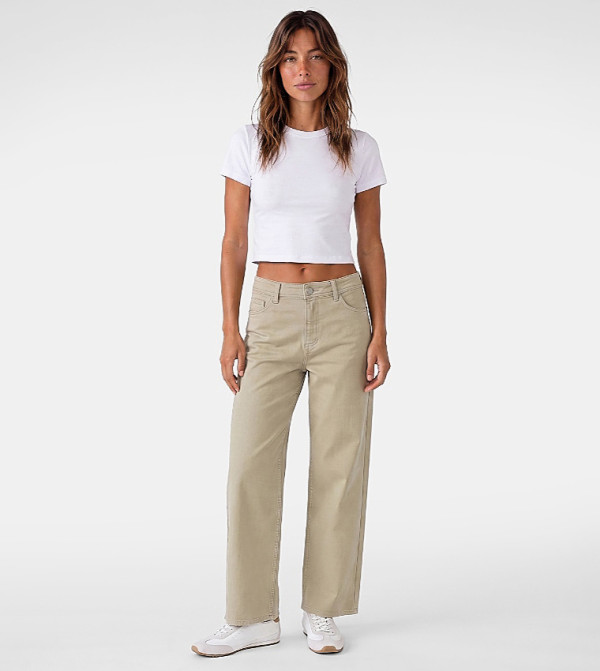 Washed Wide Leg Jeans