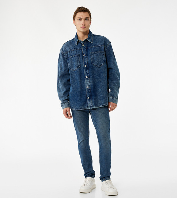 Washed Slim Fit Jeans