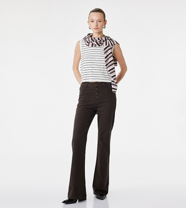 Solid Regular Fit Trousers