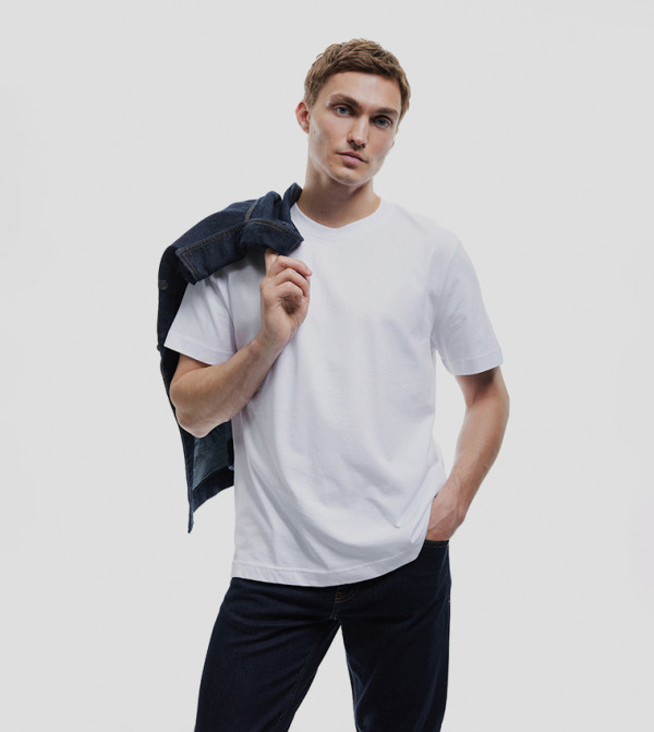 Solid Crew Neck T-Shirt