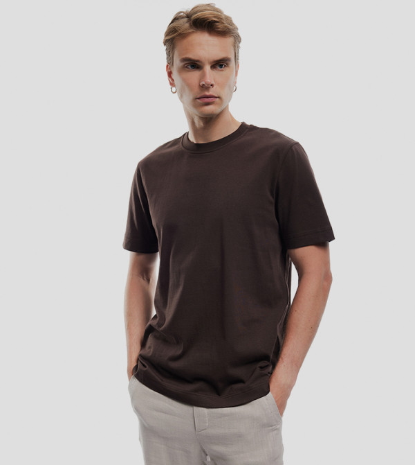 Solid Crew Neck T-Shirt