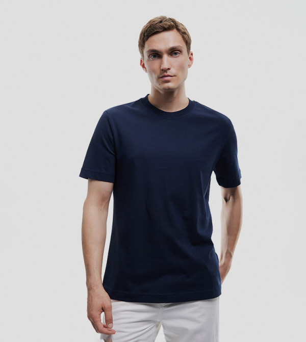 Solid Crew Neck T-Shirt
