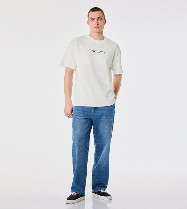 Graphic Crew Neck Oversized T-Shirt