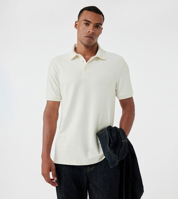 Solid Regular Fit Polo T-Shirt