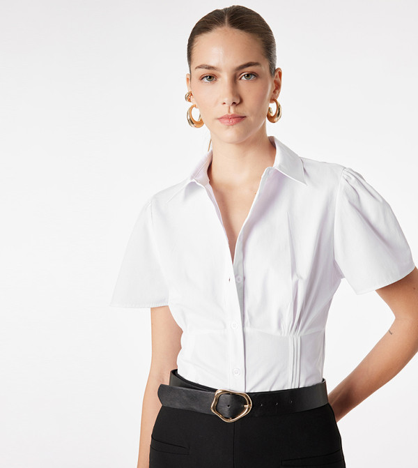 Solid Short Sleeves Shirt