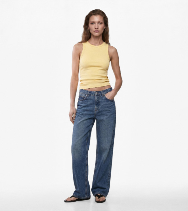 Ribbed Sleeveless Top