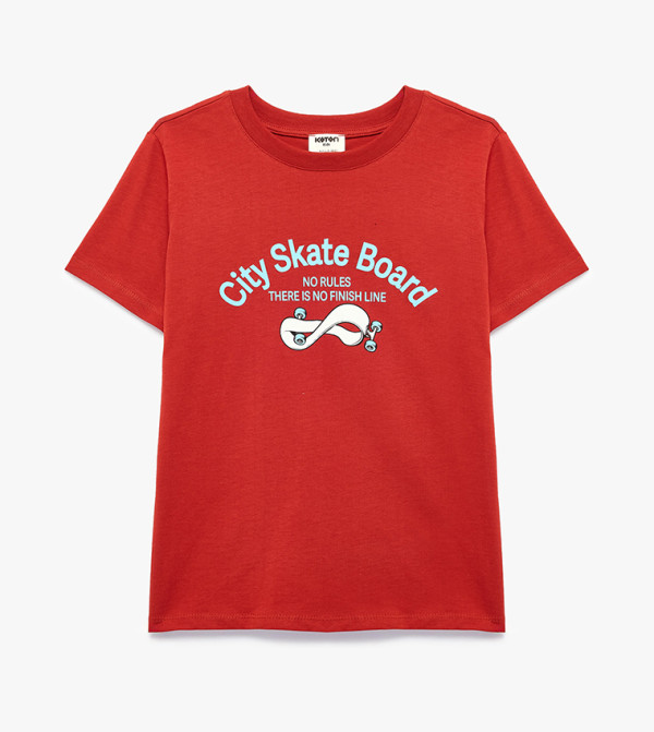 Graphic Print Crew Neck T-Shirt