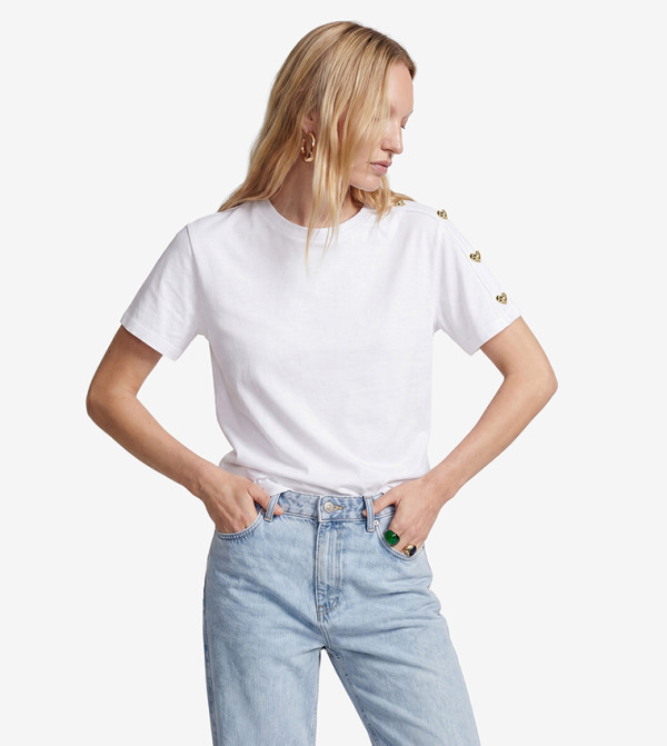 Embellished Crew Neck T-Shirt