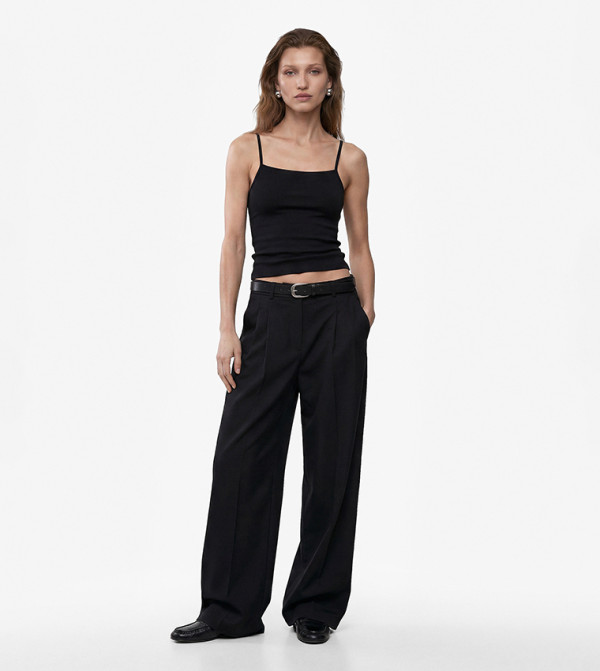 Solid Square Neck Cami Top