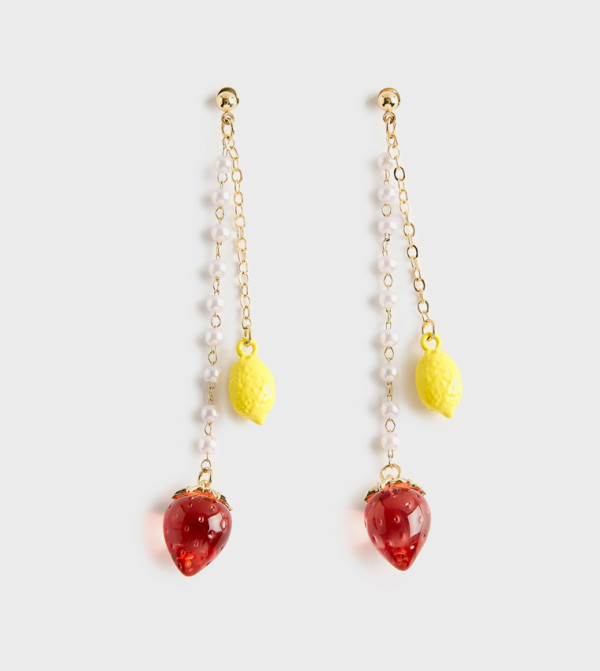 Pearl Charm Danglers Earrings