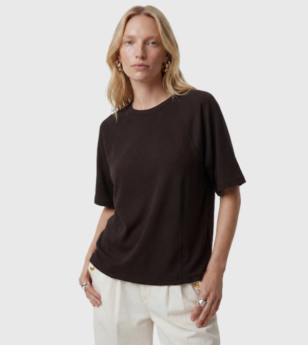 Solid Crew Neck T-Shirt
