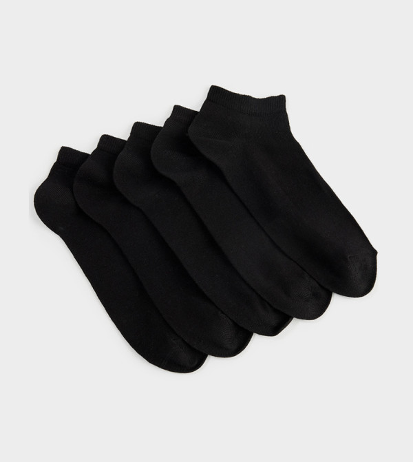 Pack of 5 Solid Ankle Length Socks