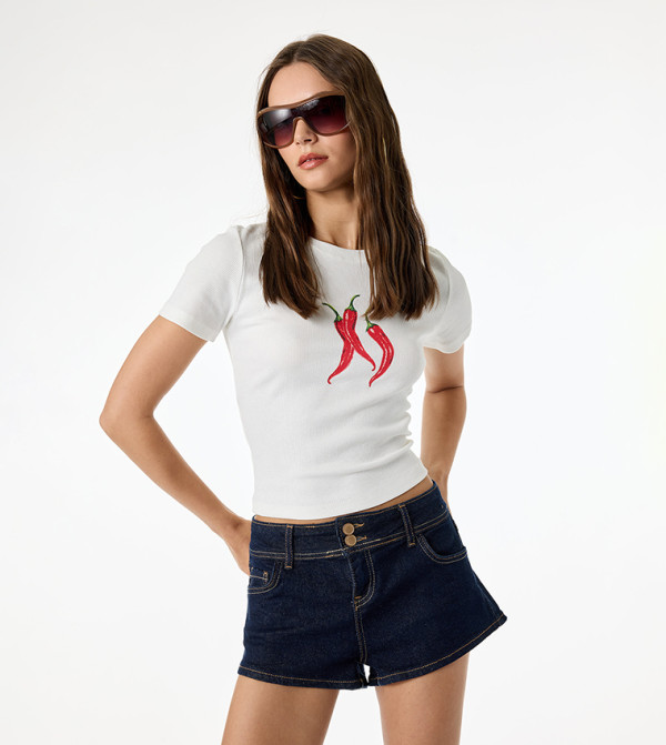 Graphic Crew Neck T-Shirt