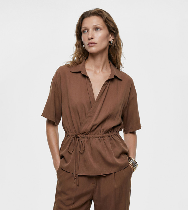 Solid Short Sleeves Shirt