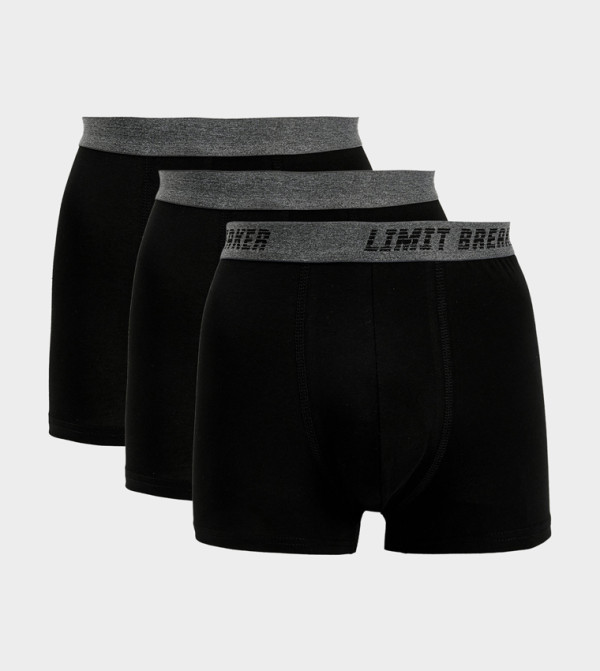 3-Pack Logo Waistband Trunks