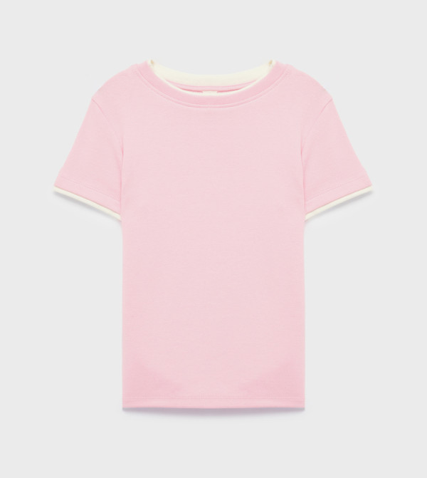 Solid Crew Neck T-Shirt