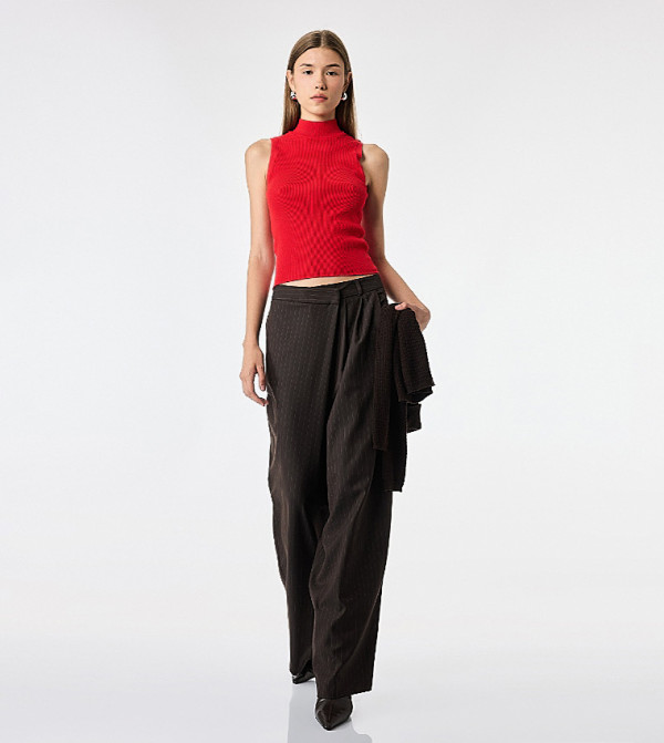 Striped Loose Fit Trousers