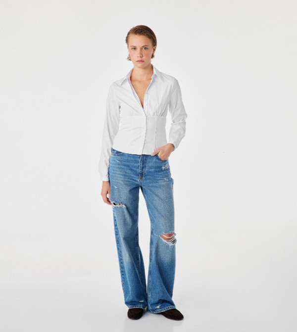 Solid Long Sleeves Shirt