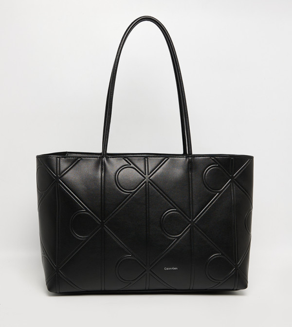 Logo Embossed Tote Bag