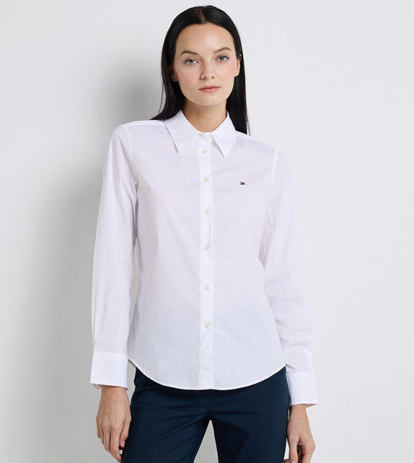 Logo Detail Long Sleeves Shirt