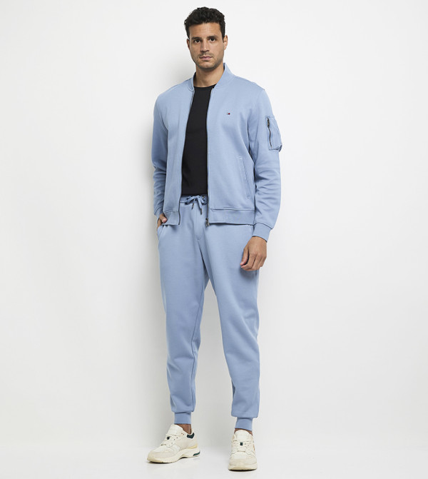 Solid Drawstring Waistband Joggers