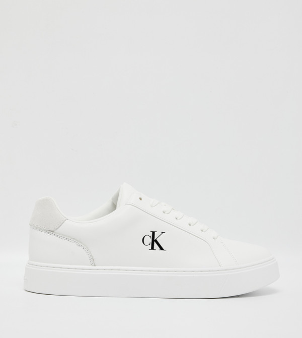 Monogram Detail Lace Up Sneakers 
