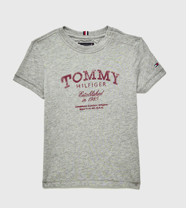 Logo Printed Crew Neck T-Shirt